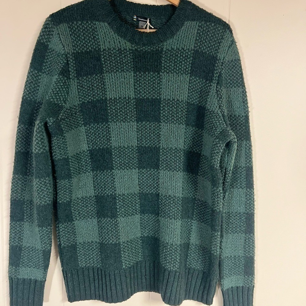 Smartwool Mens Cozy lodge buff check sweater
